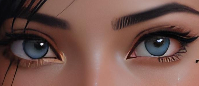 глаза девушки - созданная нейросетью