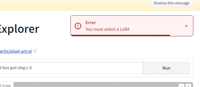 Ошибка в LoRA the Explorer